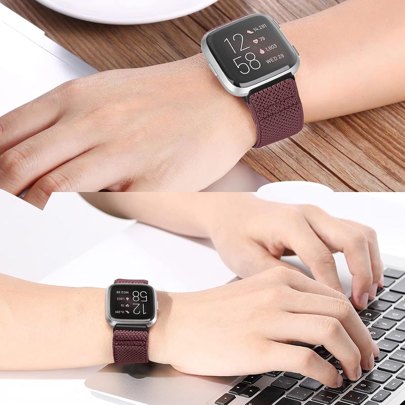 Fitbit Versa óraszíj - Állítható, rugalmas nylon sportpánt férfiaknak és nőknek