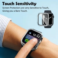 Apple Watch 45mm Edzett Üveg Védőfólia - 2db, Series 7/8 Kompatibilis 5