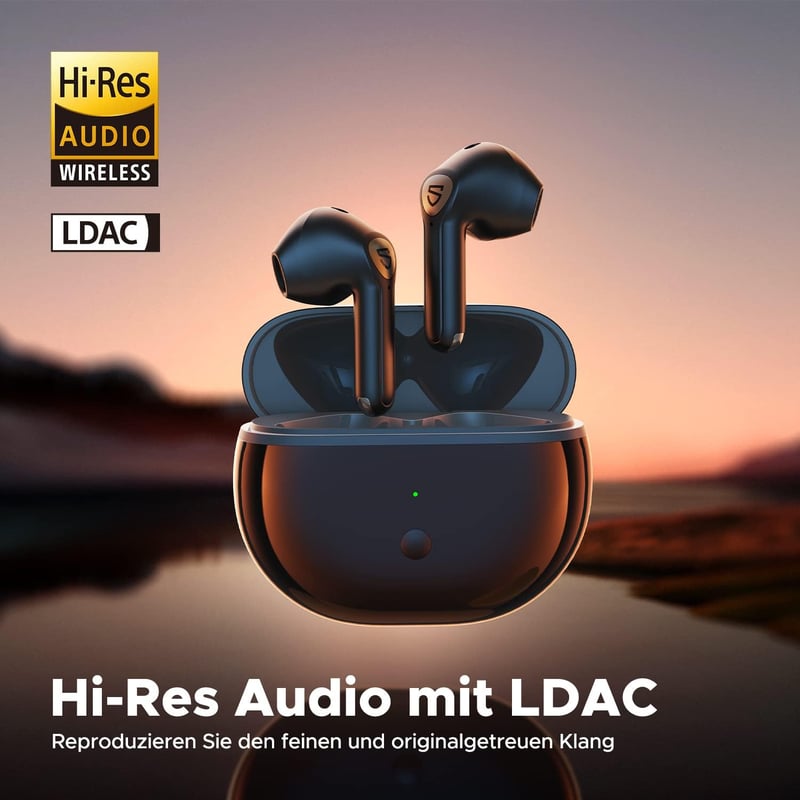 SoundPEATS Air3 Deluxe HS LDAC Hi-Res Bluetooth fülhallgató, ENC mikrofon, 20 órás üzemidő