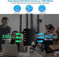 TP-Link AC1200 WiFi Jelerősítő - Dual Band 5GHz/2.4GHz, 1200Mbps, 200m2, 35 Eszköz 2