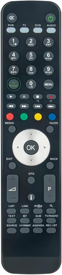 ALLIMITY RM-F10 Távirányító HUMAX TIVUMAX PRO HD-6800S HD-6600S Készülékekhez - Ergonomikus, 10m Hatótávolság, 25 Gombos 1