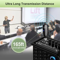 Xiaokoa UHF vezeték nélküli headset mikrofon LED kijelzővel - ideális előadóknak és rendezvényekhez 3