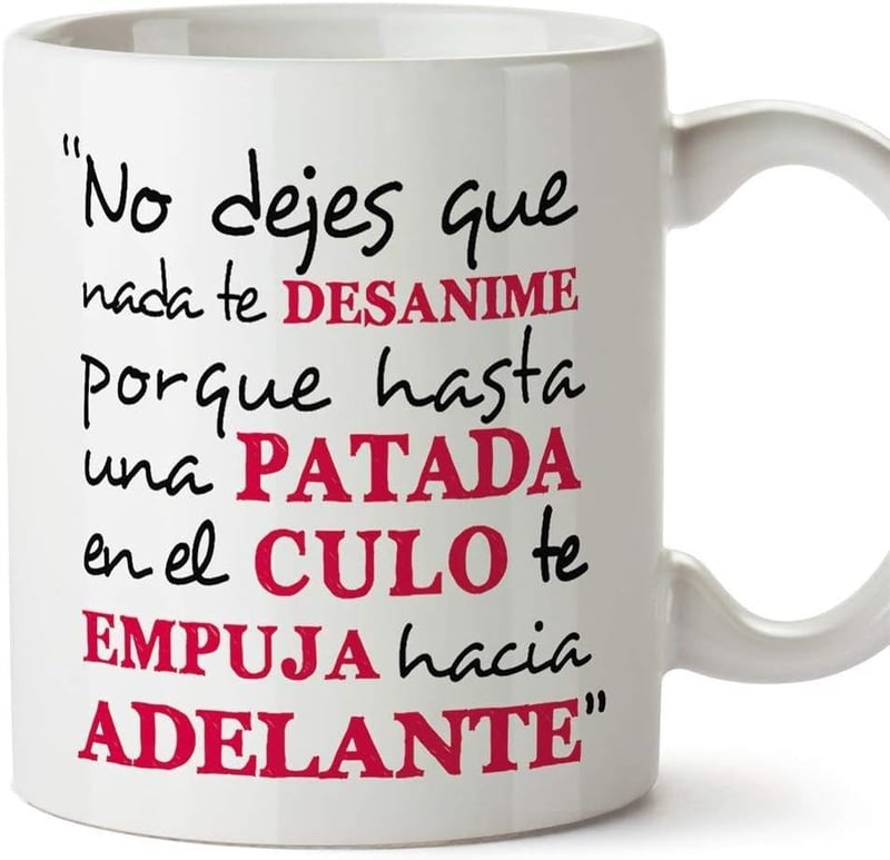 Motivációs MUGFFINS Bögre Spanyol Felirattal - 350 ml Kerámia