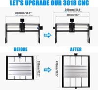 Daedalus 3018 CNC X-Y tengely frissítés és bővítés készlet 2