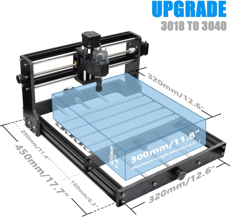 Daedalus 3018 CNC X-Y tengely frissítés és bővítés készlet