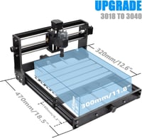 Daedalus 3018 CNC X-Y tengely frissítés és bővítés készlet 7