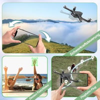 Tolatoyus TL16 Összecsukható Drón 1080P HD Kamerával - Kefe Nélküli Motor, FPV Élő Közvetítés, Optikai Érzékelő, 3D Flip Funkció, Alkalmazás 4