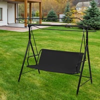 Daelesr Náhradný poťah na hojdačku, vodeodolný poťah na vankúš pre záhradnú hojdačku, na terasu, balkón, 138 x 50 x 50 cm, sivý 6