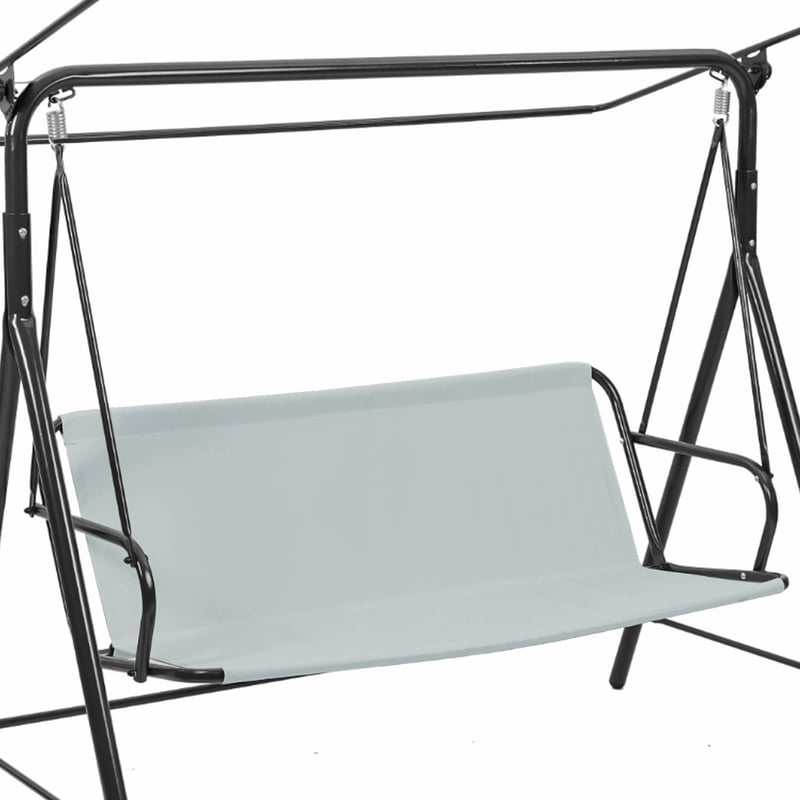 Daelesr Náhradný poťah na hojdačku, vodeodolný poťah na vankúš pre záhradnú hojdačku, na terasu, balkón, 138 x 50 x 50 cm, sivý