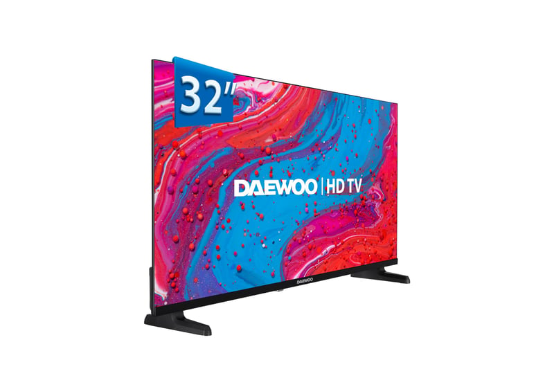 Smart TV Daewoo 32DM85HV 32 inchi HD HDR10 1366x768 Frameless Dolby Audio, serie 2025