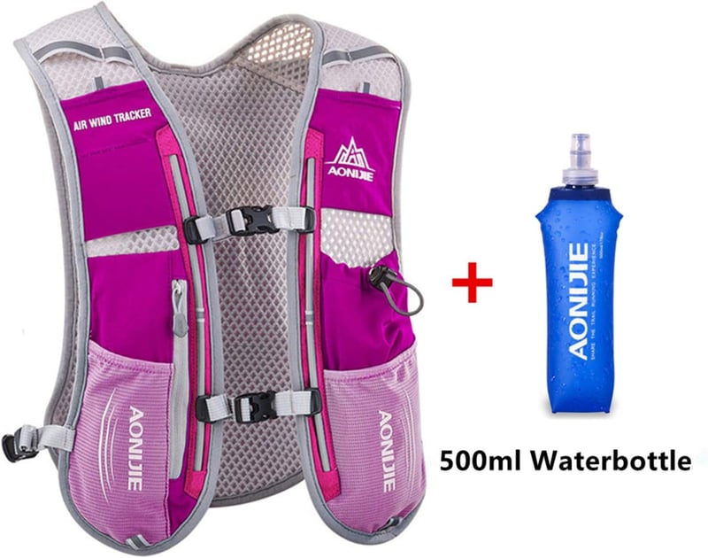 Win.Deeper 5L Ultrakönnyű Hidratáló Hátizsák Futáshoz, Túrázáshoz, Kerékpározáshoz - 1,5L Víztartállyal vagy 500ml Kulaccsal