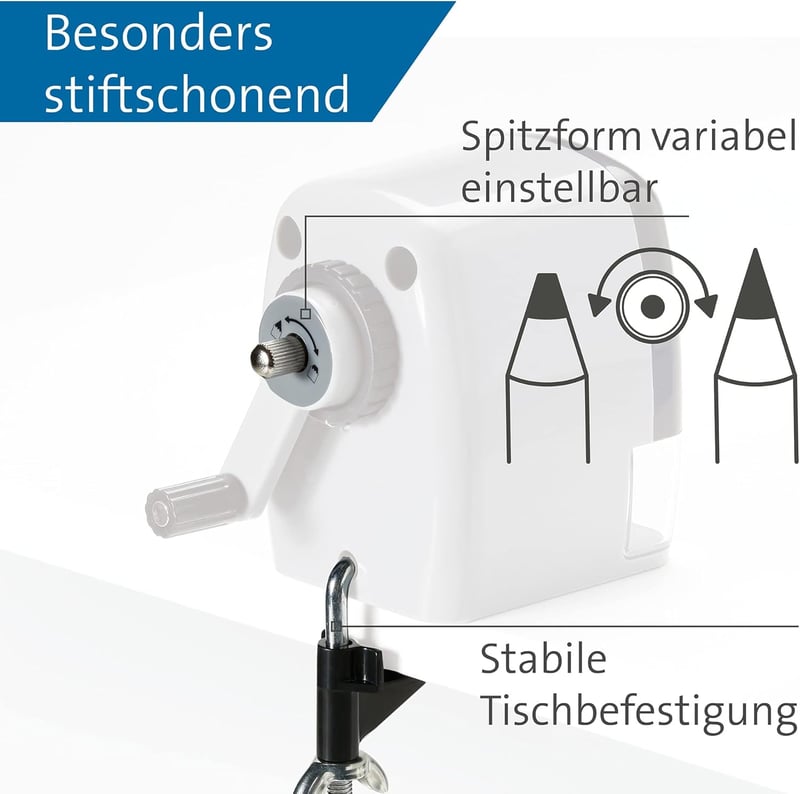 Dahle 133 Ceruzahegyező 11,5 mm átmérőjű ceruzákhoz - grey/black, Single