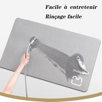 Dai Lufei csúszásmentes mikroszálas fürdőszobai szőnyeg 60x90cm bézs 5