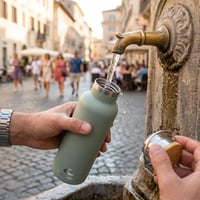 Daikoku dvojstenná nerezová termoska – pastelovo zelená, 500 ml – s dvoma uzávermi, na teplé aj studené nápoje 8