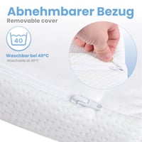 Dailydream Matrac Topper 140x70 cm, 5 cm Memory Foam, Kids Standard Edition Model M, ergonomikus alátét matrachoz, kanapéhoz és vendégágyhoz 2