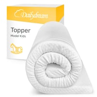 Dailydream Matrac Topper 140x70 cm, 5 cm Memory Foam, Kids Standard Edition Model M, ergonomikus alátét matrachoz, kanapéhoz és vendégágyhoz 1