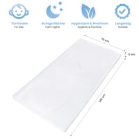 Dailydream Matrac Topper 140x70 cm, 5 cm Memory Foam, Kids Standard Edition Model M, ergonomikus alátét matrachoz, kanapéhoz és vendégágyhoz 6