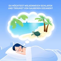 Dailydream Memory Foam Matracvédő 140x190 cm - 5 cm Vastag Ergonomikus Fedőmatrac, Mosható, Clean Ocean Modell, Kényelmesebbé Teszi a Kemény 4