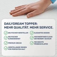 Dailydream nadmadrac od memorijske pjene 80x200 cm, visine 5 cm 2