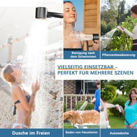 Daipaoer 8000mAh Hordozható Kempingzuhany Szivattyúval és Szűrővel 5