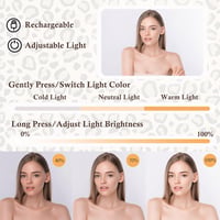 DaizySight LED-es sminkkoffer leopárd mintás utazási szépségápolási táska női 3