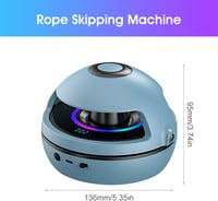 Coardă de sărit inteligentă DAJASD cu afișaj LED, conectivitate Bluetooth, 10 trepte de viteză 6