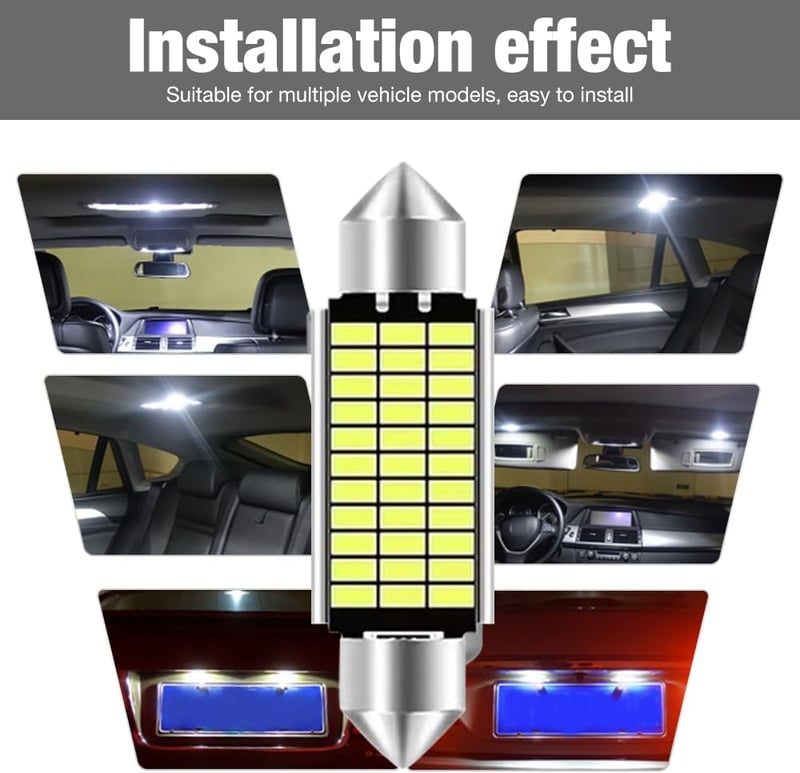 DAJASD LED beltéri világítás 12V 3W 41mm 33 izzó szett