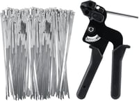 DAJAVE 200db rozsdamentes fém kábelkötegelő + 1db fogó szett 4,6x250mm 1
