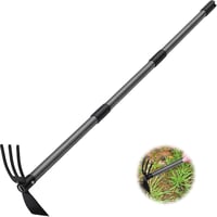 DAKEPOLE 110 cm-es kétfejes kerti kapa háromágú kapával, acél kapaszerszám gyomláláshoz és kerti gondozáshoz 1