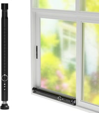 DAKEPOLE 120 cm Ablakrács Biztonsági Rúd Betörésvédelem Fekete 25 mm 1
