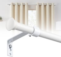 DAKEPOLE Fehér Függönyrúd 71-120 cm Rozsdamentes Acél 16 mm Átmérő 1
