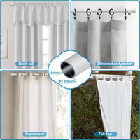 DAKEPOLE Fehér Függönyrúd 71-120 cm Rozsdamentes Acél 16 mm Átmérő 6