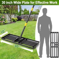 Greblă pentru nivelarea gazonului DAKEPOLE 75x25 cm, cu coadă de 157 cm, unealtă din oțel inoxidabil pentru nivelarea suprafețelor de iarbă în grădini și pe terenuri de golf 3