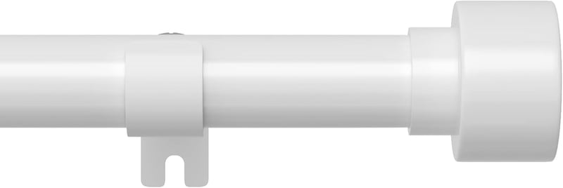 DAKEPOLE Lapos Végű Függönyrúd, 25 mm Átmérő, 76-210 cm Állítható Fém Karnis, Kihúzható Dekoratív Függönytartó Hálószobába, Nappaliba, Konyh