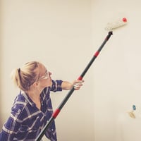 DAKEPOLE Teleszkópos Festőhenger 70-210 cm Rozsdamentes Acél Falra és Mennyezetre 6