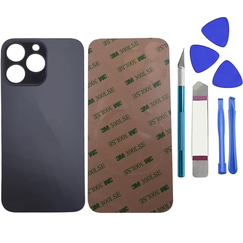 Náhradné zadné sklo Dakexiong pre iPhone 13 Pro Max, grafitovo sivá farba, vrátane súpravy náradia na opravu
