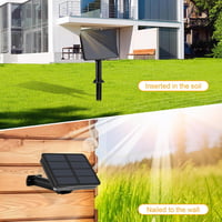 Dalugo 22m 200 LED meleg fehér szolár fényfüzér kültéri dekorációhoz 6