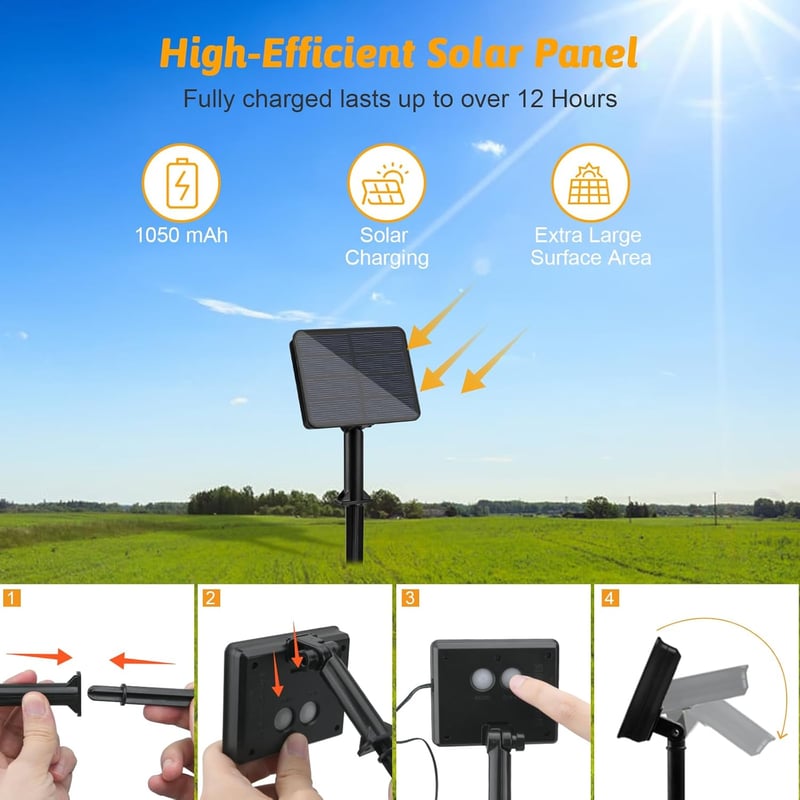 Dalugo 22m 200 LED meleg fehér szolár fényfüzér kültéri dekorációhoz