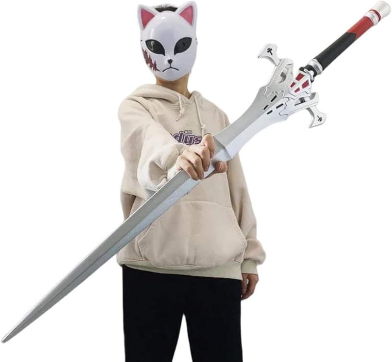 damdos 40 inch nyálkás kard Halloween cosplay kellék Clive Rosfield Cloud Strife jelmezes fegyver