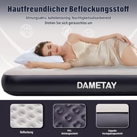 Dametay Önfelfújó Légágy 2 Személyes 198x152cm Elektromos Pumpával 5