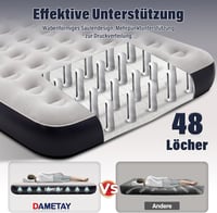 Dametay Önfelfújó Légágy 2 Személyes 198x152cm Elektromos Pumpával 2