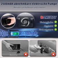 Dametay Önfelfújó Légágy 2 Személyes 198x152cm Elektromos Pumpával 3