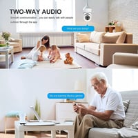 DaMohony E27 WiFi bezpečnostná kamera v žiarovke 1080P HD – 2-kusové balenie, vstavaná monitorovacia kamera 7