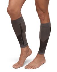 DANISH ENDURANCE Kompresné návleky na lýtka 21-26 mmHg, sivá/čierna, veľkosť L, 3 páry, pánske, dámske, unisex, kompresia lýtok na behanie a cyklistiku 1