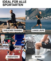 DANISH ENDURANCE lábszárkompressziós szár lábujj nélkül 21-26 mmHg - fekete/szürke - S-es méret 4