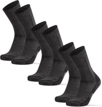 DANISH ENDURANCE Merino gyapjú túrazokni uniszex, 3 pár - sötétszürke - 43-47-es méret 1