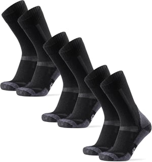 Șosete de drumeție DANISH ENDURANCE Merino, polar termic, bărbați, femei, copii, 3 perechi, căptușite