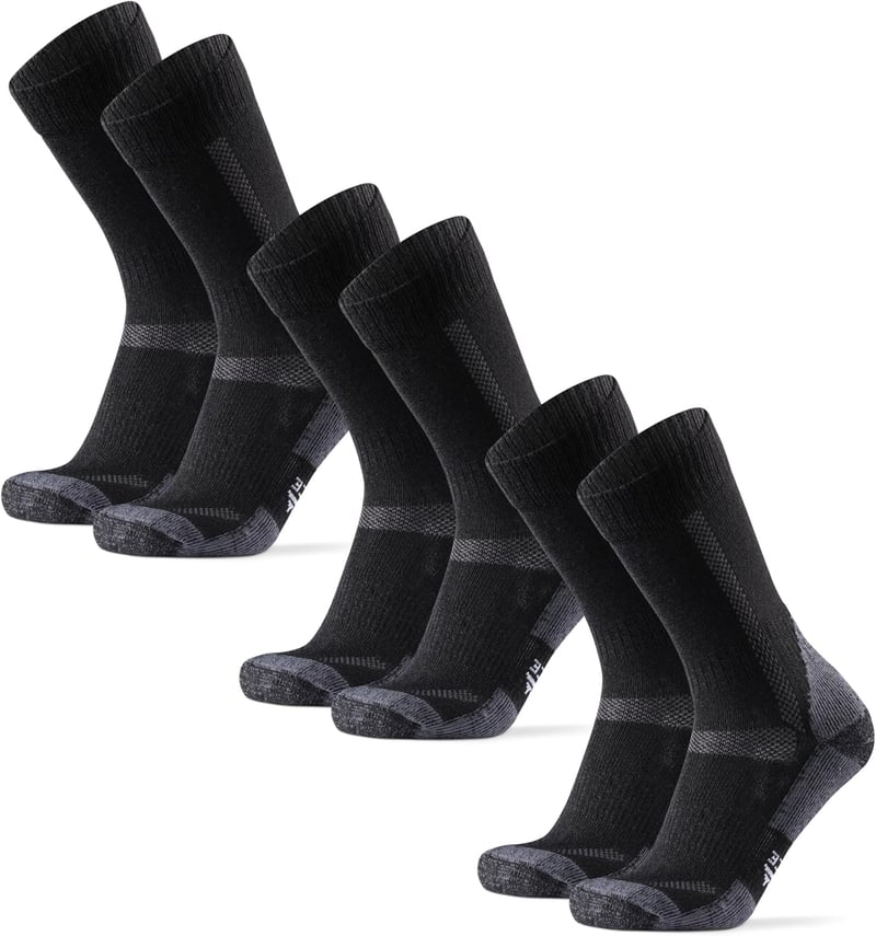 Șosete de drumeție DANISH ENDURANCE Merino, polar termic, bărbați, femei, copii, 3 perechi, căptușite