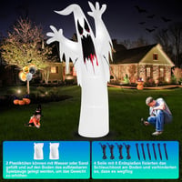 Danxilu 3,6m Halloween Felfújható Szellem LED Világítással Kültéri Dekoráció 5