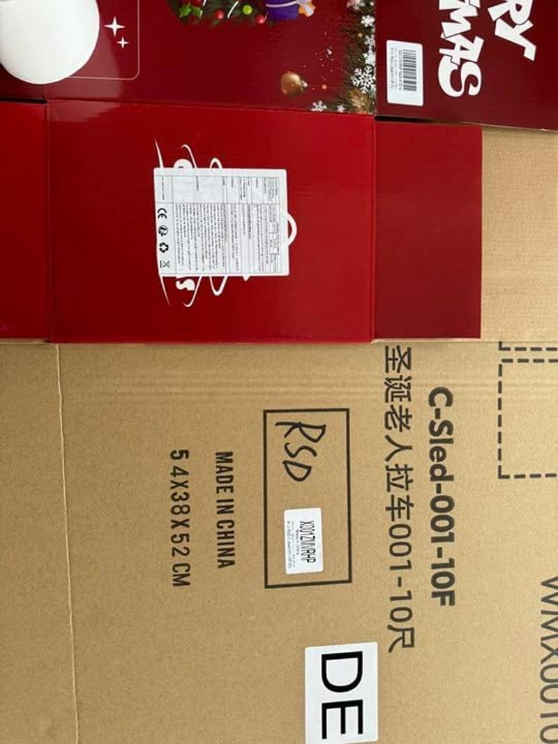 Danxilu 3M Felfújható Karácsonyi Szánó Rénszarvasokkal LED Világítással
